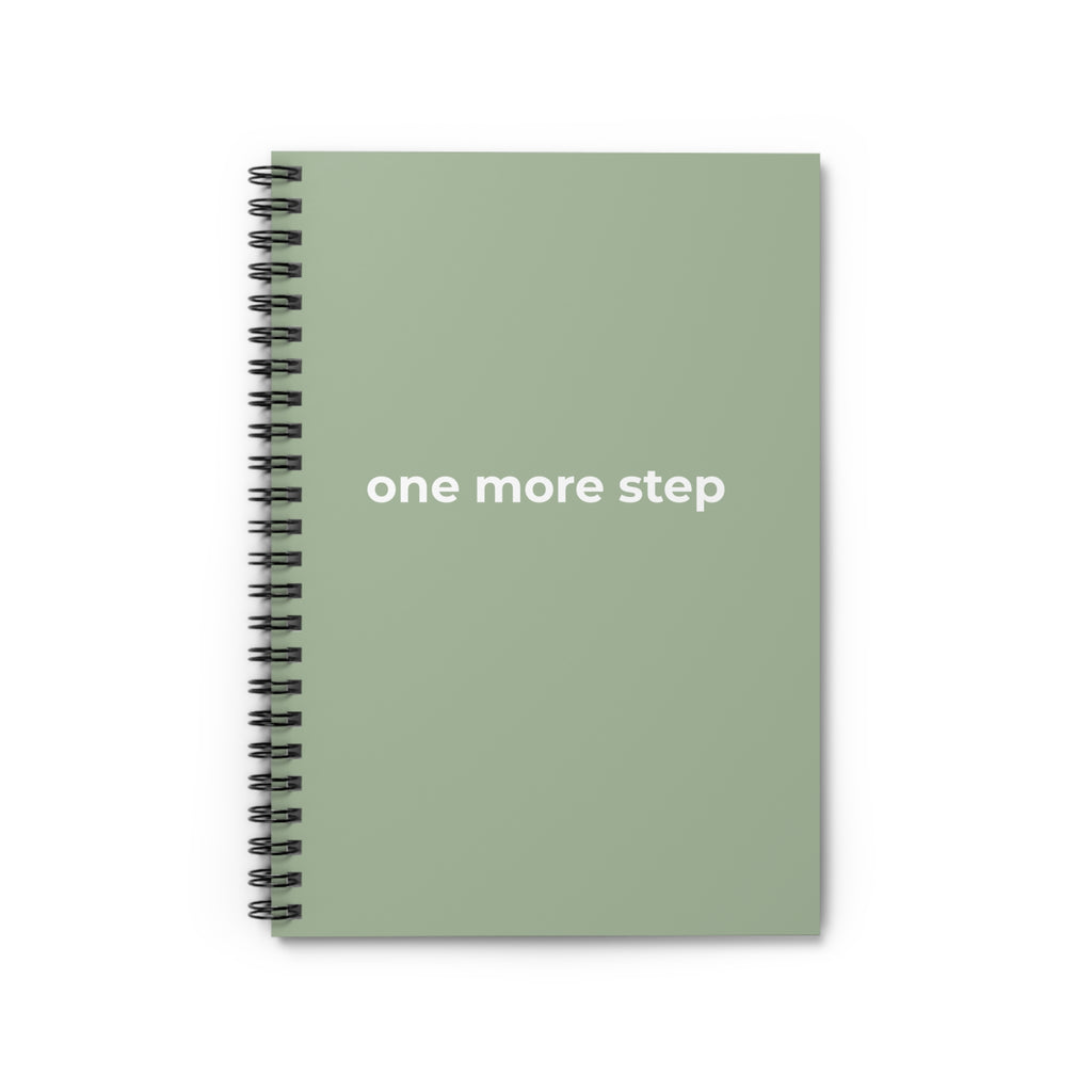 One More Step Spiral Notebook — Motivational Ruled Journal