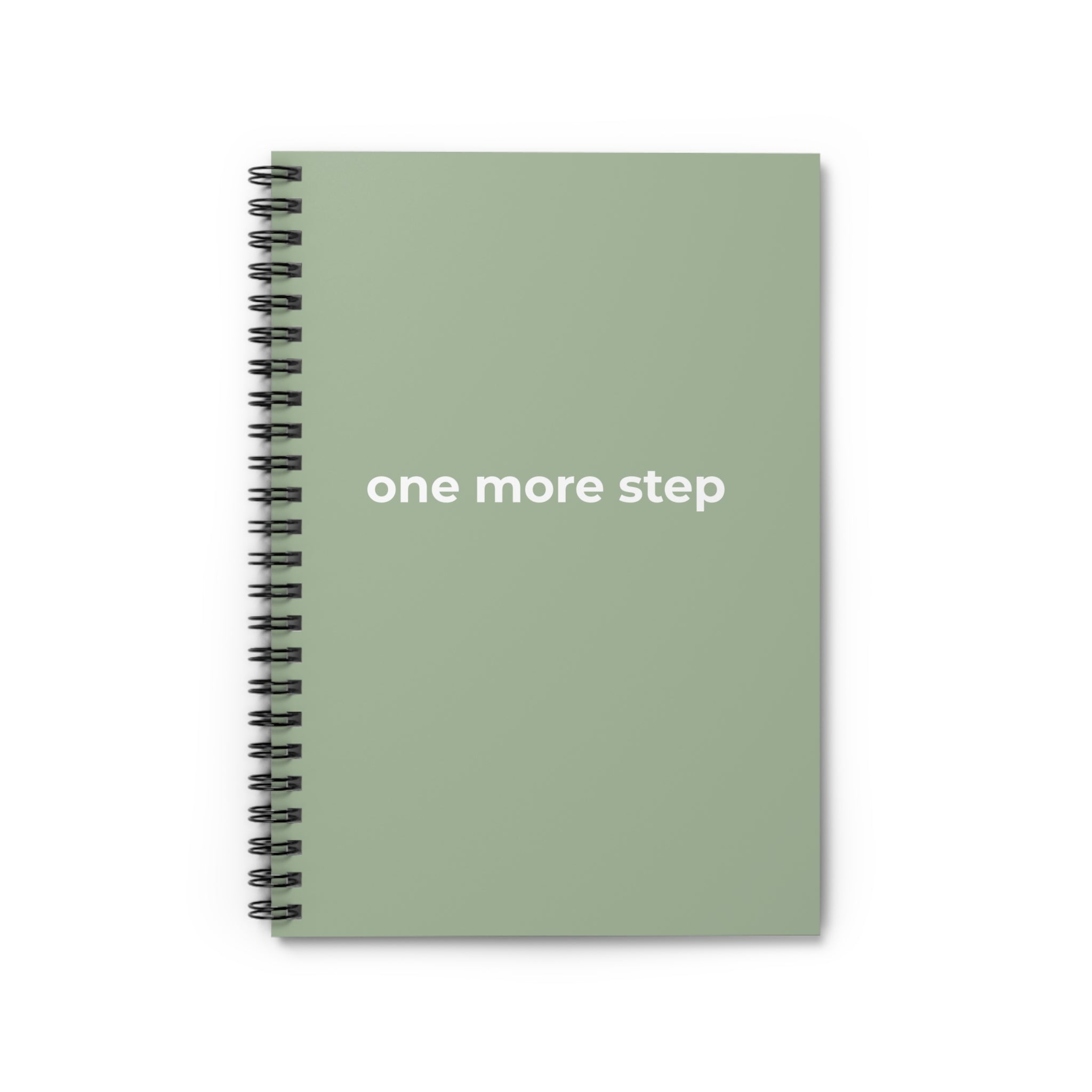 One More Step Spiral Notebook — Motivational Ruled Journal