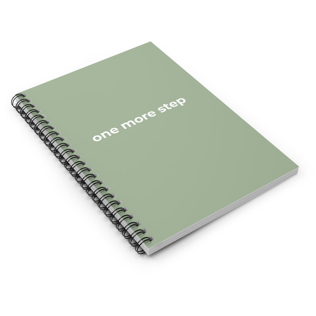 One More Step Spiral Notebook — Motivational Ruled Journal