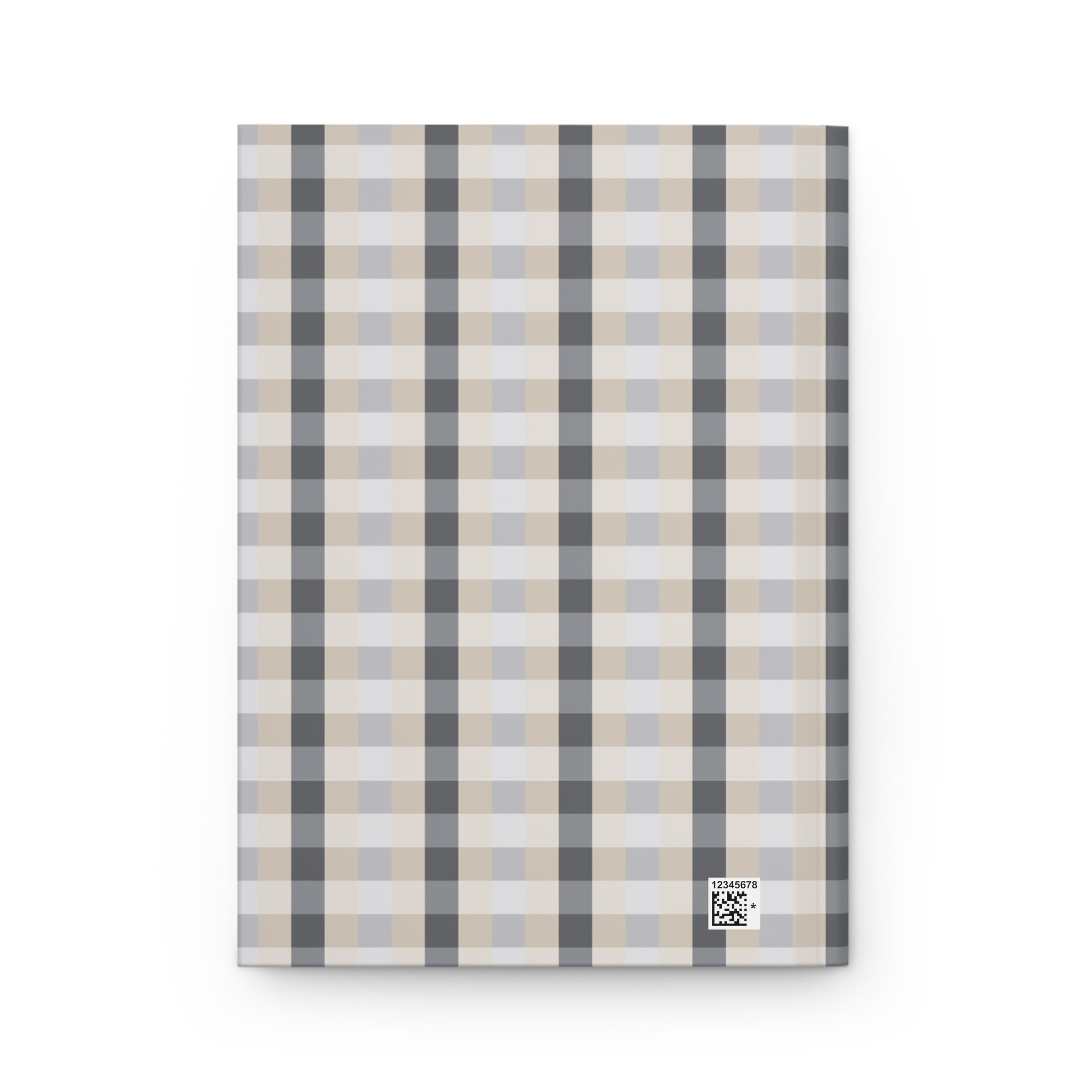 Minimalist Plaid Hardcover Notebook – Matte Finish Journal
