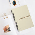 Romanticize Your Life Spiral Notebook — Inspirational Ruled Journal