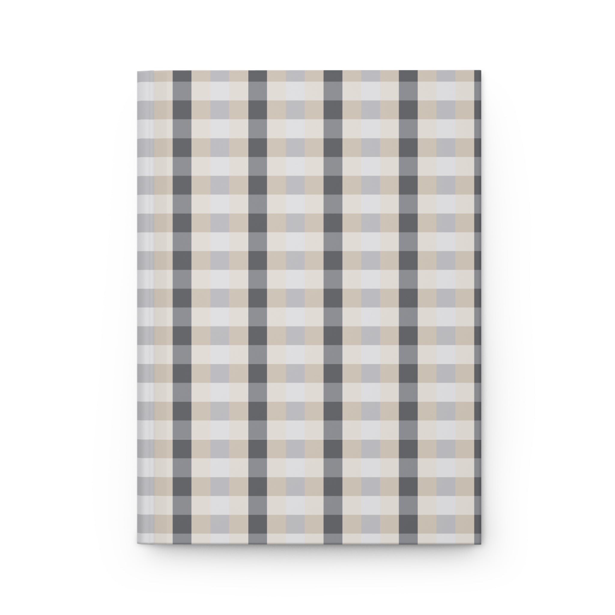 Minimalist Plaid Hardcover Notebook – Matte Finish Journal