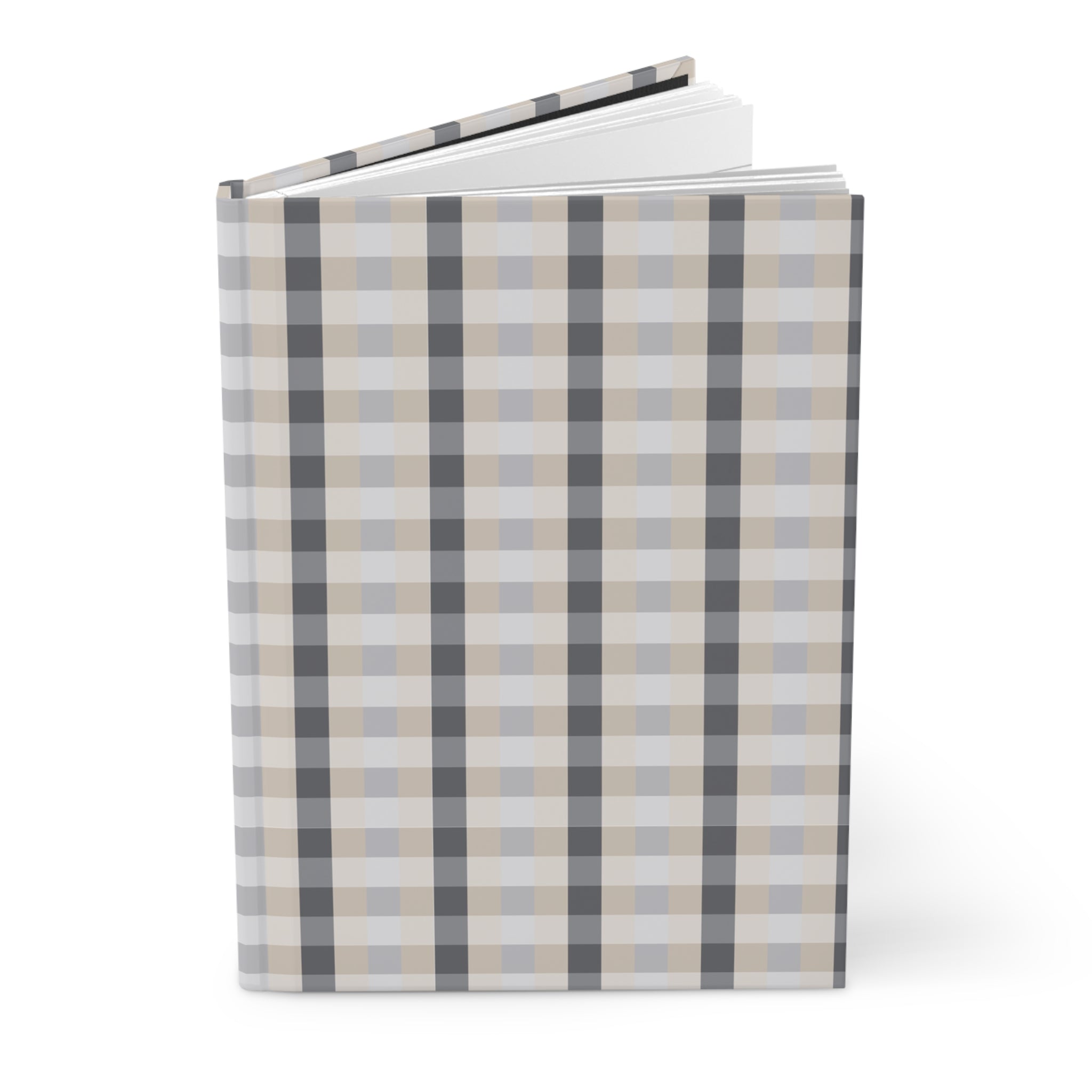 Minimalist Plaid Hardcover Notebook – Matte Finish Journal